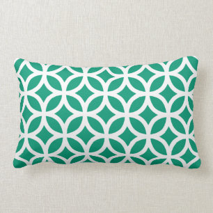 Emerald Green Geometric Kussen