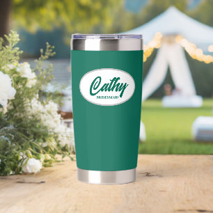 Emerald Green gestileerde bruiloft bruidsmeisje Geïsoleerde Drinkbeker