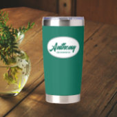 Emerald Green gestileerde bruiloftsbruidsjonker Geïsoleerde Drinkbeker