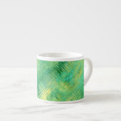 Emerald Green Glassy Texture Espresso Kop (Voorkant rechts)