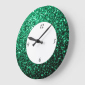 Emerald Green glitter spint cijfers Grote Klok (Hoek)