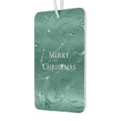 Emerald Green Glitzy Marble Kerstmis Luchtverfrisser (Links)
