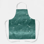 Emerald Green Glitzy Marble Schort (Voorkant)