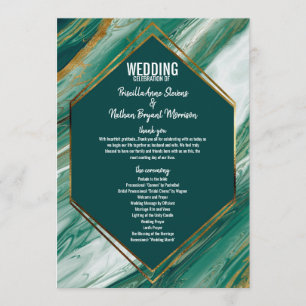 Emerald Green Gold Abstract Agate Marble Programma