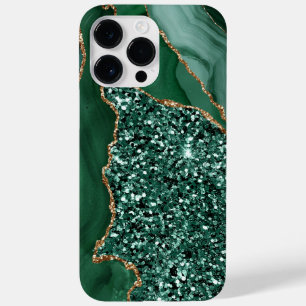 EMERALD GREEN & GOLD AGATE PATTERN Case-Mate iPhone 14 PRO MAX HOESJE