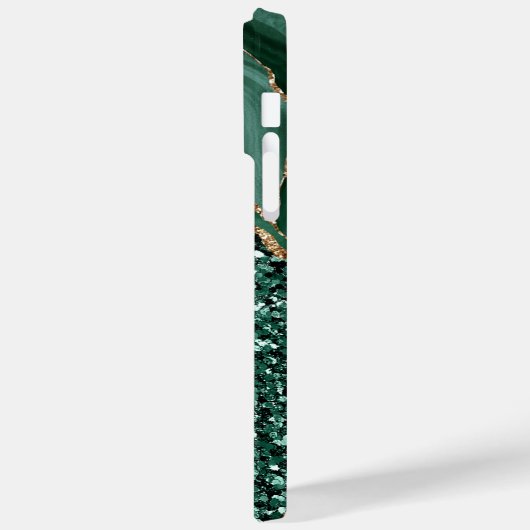 EMERALD GREEN & GOLD AGATE PATTERN Case-Mate iPhone CASE (Achterkant / Links)