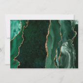 Emerald Green Gold Agate Rust Enregistrer la carte (Dos)
