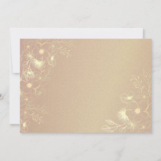 Emerald Green Gold Bewaar de datum Save The Date (Achterkant)