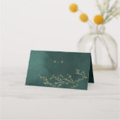 Emerald Green & Gold Botanische bruiloft (Achterkant)