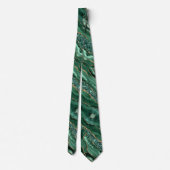 Emerald Green Gold Glitter Stropdas (Achterkant)