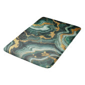 Emerald Green & Gold Marble Look Glam Wedding Badmat (Gekanteld)