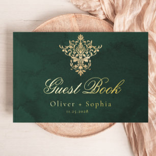 Emerald Green Gold Victorian Ornate Mariage