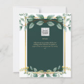 Emerald Green Gold Wedding Set Item - Overeenkomen (Achterkant)