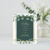 Emerald Green Gold Wedding Set Item - Overeenkomen (Staand voorkant)