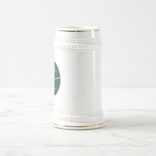 Emerald Green Groomsman Beer Stein Bierpul (Center)