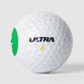 Emerald Green Initiaal monogram Golfballen (Logo)
