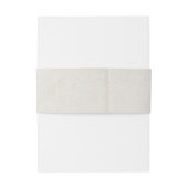 Emerald Green initialen bruiloft Belly B Uitnodigingen Wikkel (Achterkant Voorbeeld)