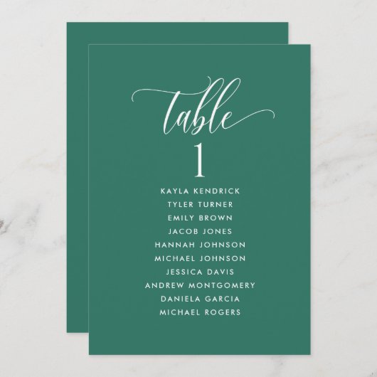 Emerald Green, kaarten voor het bestemmingsplan me (Voorkant / Achterkant)