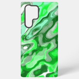Emerald Green Kleurrijke Abstracte Marmeren Vloeib Samsung Galaxy Hoesje