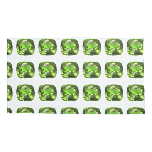 Emerald Green Kussensloop (Achterkant-Links)