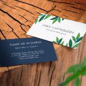 Emerald Green Leaves - Therapist Visitekaartje