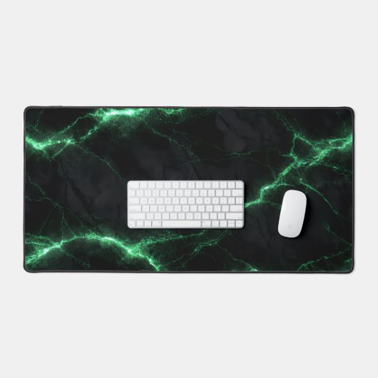 Emerald Green Lightning Marble Mouse Pad (Clavier et souris)