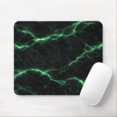 Emerald Green Lightning Marble Mouse Pad Muismat (Met muis)