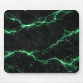 Emerald Green Lightning Marble Mouse Pad Muismat