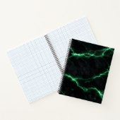 Emerald Green Lightning Marble Spiral Notebook Notitieboek (Binnen)