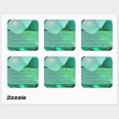 Emerald Green Luxe Elegant Product Label (Vel)