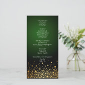 Emerald Green Menu mariage populaire (Debout devant)