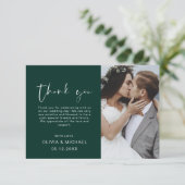 Emerald Green Merci photo minimaliste (Debout devant)