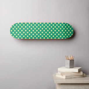 Emerald Green met Yellow Polka Dots van STaylor Skateboard