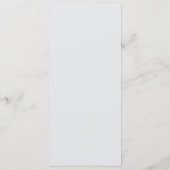 Emerald Green Minimalist Monogram bruiloft Menu (Achterkant)
