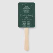 Emerald Green-minimalistisch programma voor kabelw Handwaaier (Achterkant)