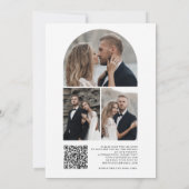 Emerald Green Modern Classic Elegante bruiloft Kaart (Achterkant)