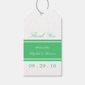 Emerald Green Modern Wedding Cadeaulabel