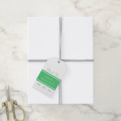 Emerald Green Modern Wedding Cadeaulabel (Met Touw)