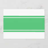 Emerald Green Modern Wedding Detail Informatiekaartje (Achterkant)