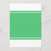 Emerald Green Modern Wedding Menu (Achterkant)