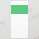 Emerald Green Modern Wedding Menu (Achterkant)