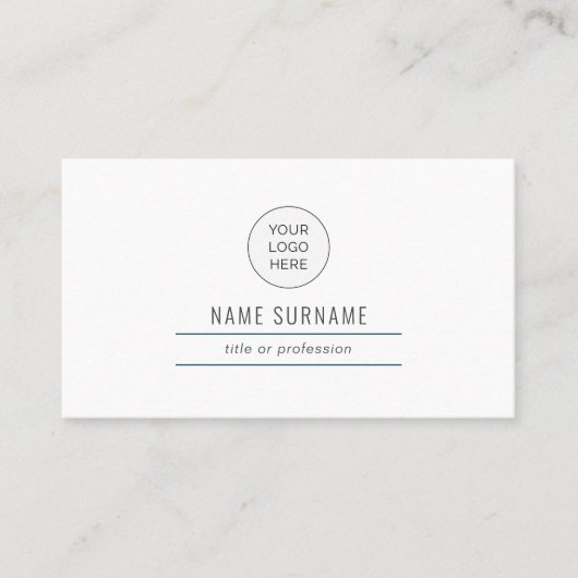 Emerald Green Moderne Carte de visite simple (Devant)