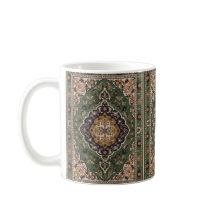Emerald Green Moroccan Style Rug Mug à café