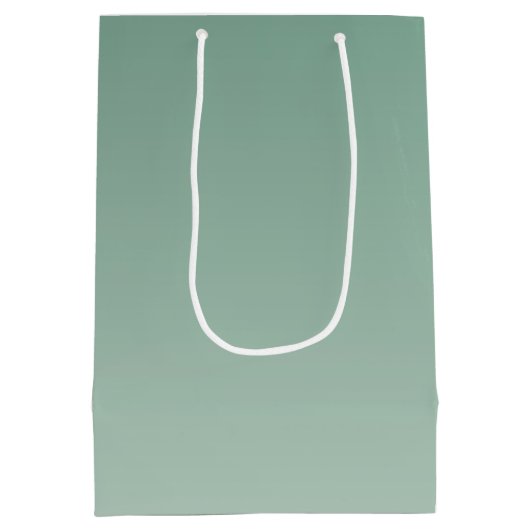 Emerald Green Ombre Medium Cadeauzakje (Achterkant)