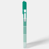 Emerald Green Ombré Stripes Case-Mate iPhone Case (Achterkant / Links)