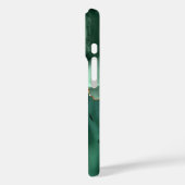 Emerald Green Parties scintillant coque iphone Gol (Verso / Gauche)