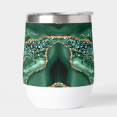 Emerald Green Parties scintillant en or Marbre Nom (Gauche)