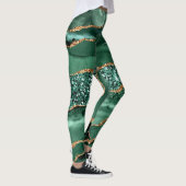 Emerald Green Parties scintillant Gold Leggings No (Droite)