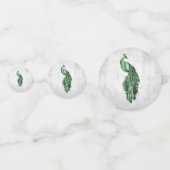 Emerald Green Peacock Mariage Confetti (Derrière)