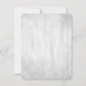 Emerald Green Peacock Wedding RSVP Kaart (Achterkant)